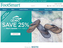 Tablet Screenshot of footsmart.com
